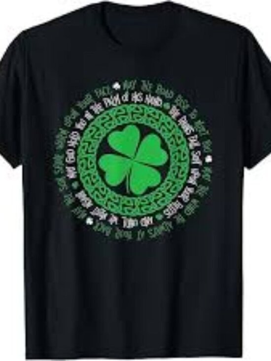 Denyse Other - IRELAND Irish 4 Leaf Clover Shamrock St Patricks Day T- Shirt  250